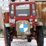 Прикольный трактор BMW - автоприкол