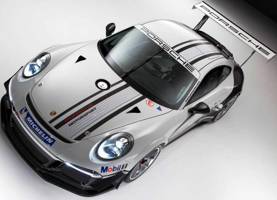 фото Porsche 911 GT3 Cup 2013 сверху