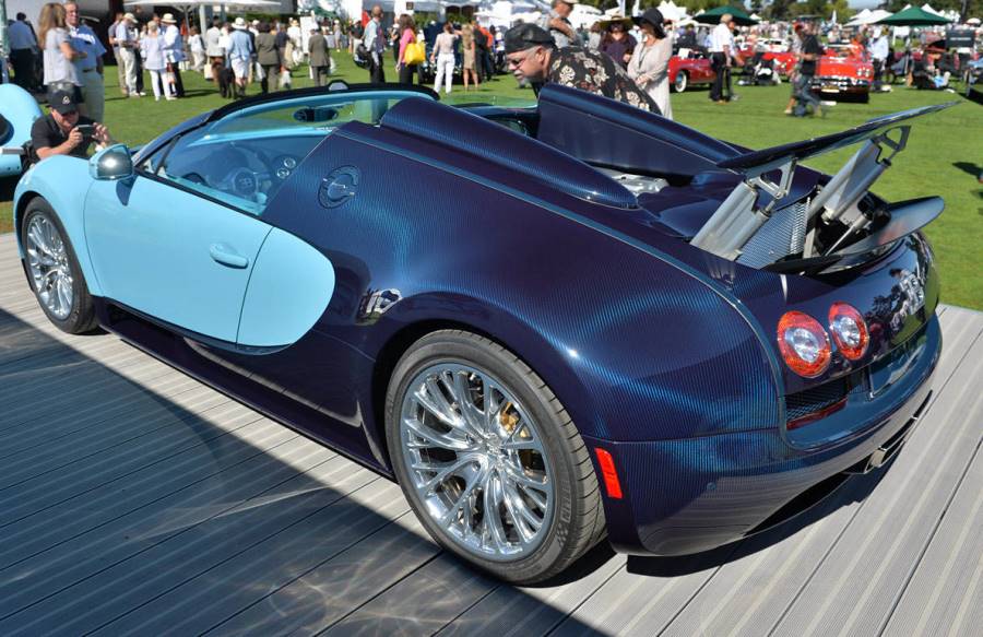 задняя часть Bugatti Veyron Grand Sport Vitesse