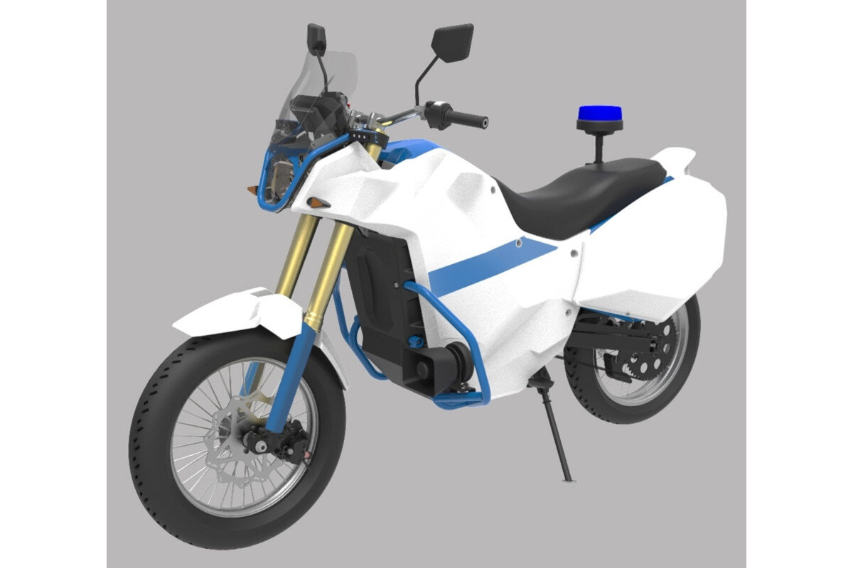 Электромотоцикл Иж Пульсар Полицейский вариант