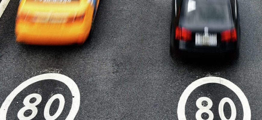 динамические дорожные знаки помогут в борьбе с превышением скорости