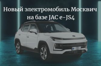 Новый электромобиль Москвич 2022-2023 на базе JAC e-JS4