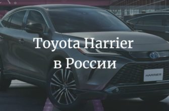Toyota Harrier 2023 в России